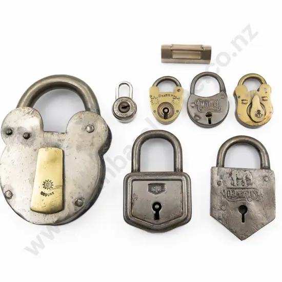 Eight Various Vintage Padlocks