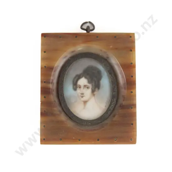 C19th Portrait Miniature Of A Lady