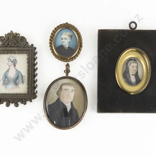 Three C18th/C19th Portrait Miniatures