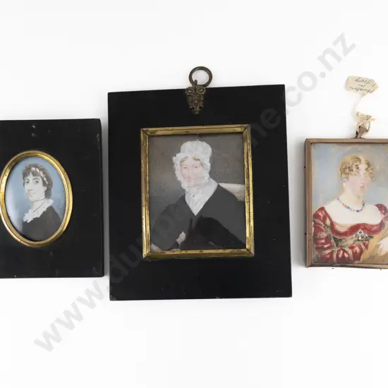 Three Early C19th Portrait Miniatures