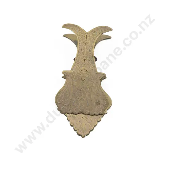 Vict English Brass Desk Paper Clip