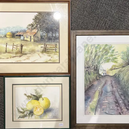 Three Framed W/C Including M. Furness