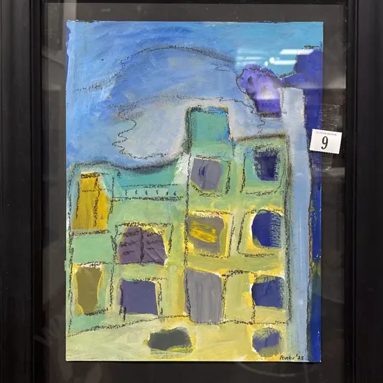 Forster - Naïve Architectural Work - Oil on Paper