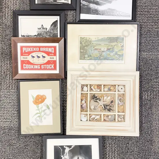 Box of Assorted Framed Works