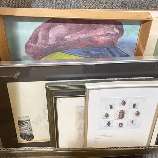 Box of Assorted Artworks