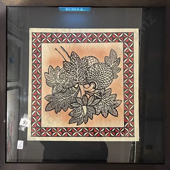 Framed Tapa Cloth
