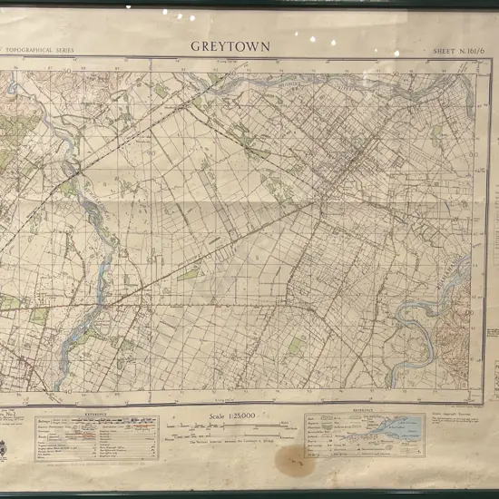 Vintage Map of Greytown