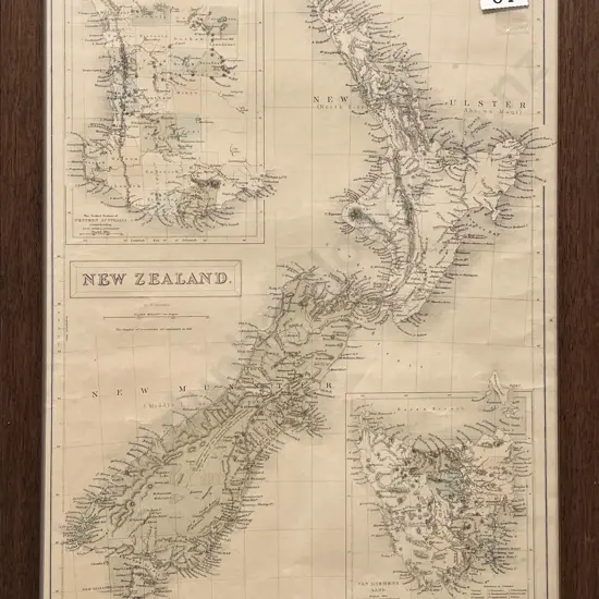 Vintage NZ Map