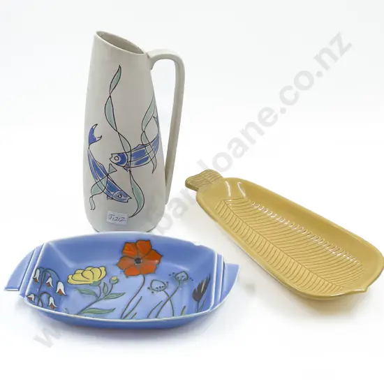 Pottery Jug with Two Dishes