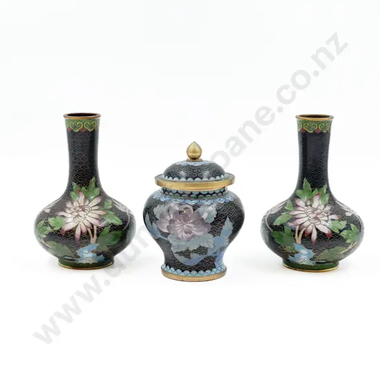 Three Pieces of Cloisonné