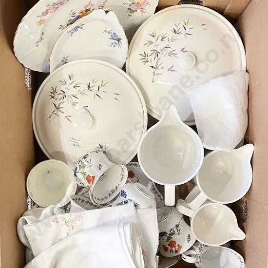 Box of Assorted Fancy China