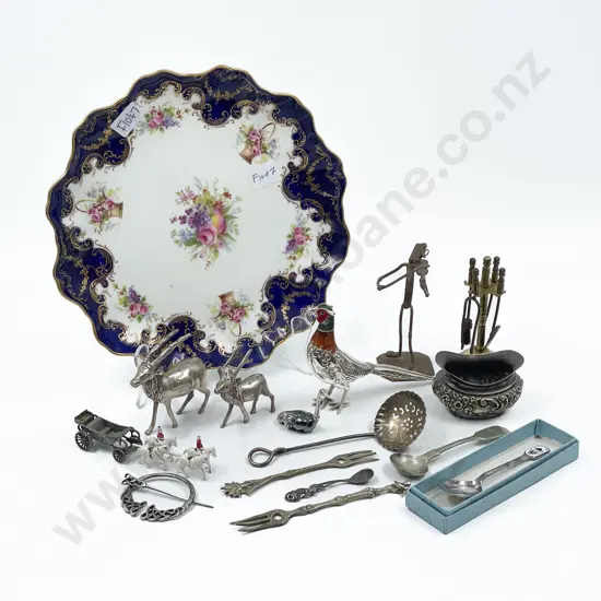 Small Quantity of Assorted Ornaments with S/S Cutlery etc