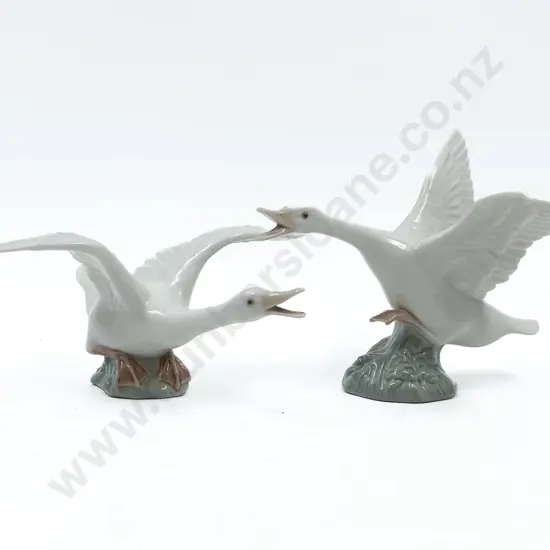 Two Lladro Geese
