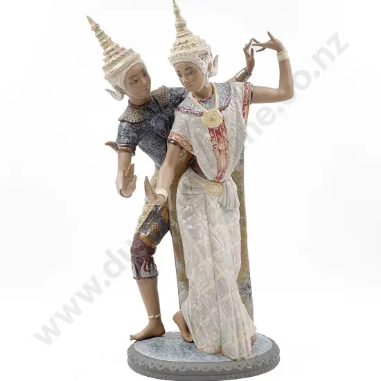 Lladro Figure Group Siam Dancers