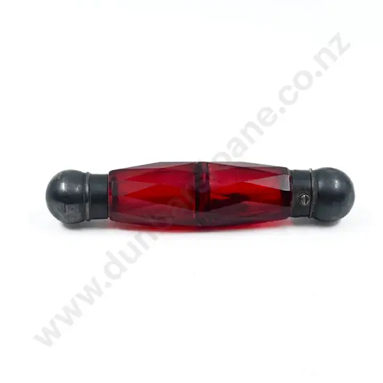 Victorian Ruby Glass Double Ended Scent Bottle