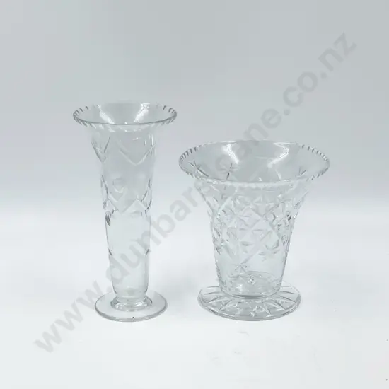 Two Crystal Vases
