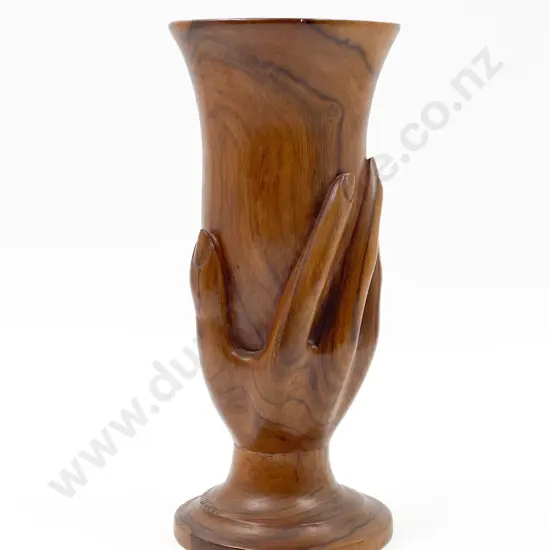 Ciarn Christian Made Turned Wood Hand Vase