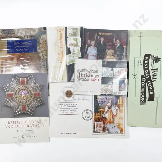 Small Quantity of Assorted Stamps with First Day Cover Etc