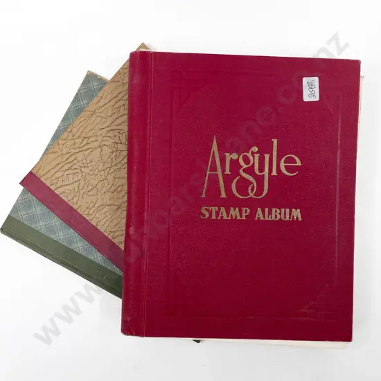 Three Assorted Stamp Albums