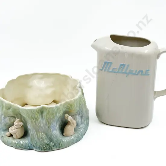 McAlpine Jug Together with Sylvac Vase (Faults)