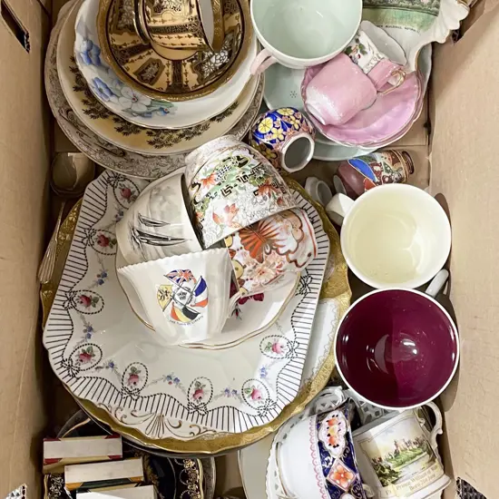 Box of Assorted Fancy China
