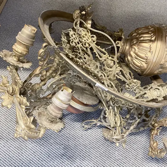 Vict Large Electrified Rise & Fall Ceiliing Fitting (No Shade)