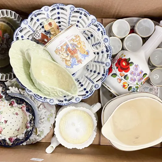 Box of Assorted Fancy China