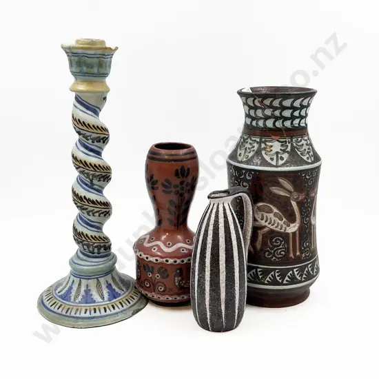Four Pieces of European Pottery