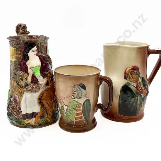 Two Doulton Jugs Together with Mug
