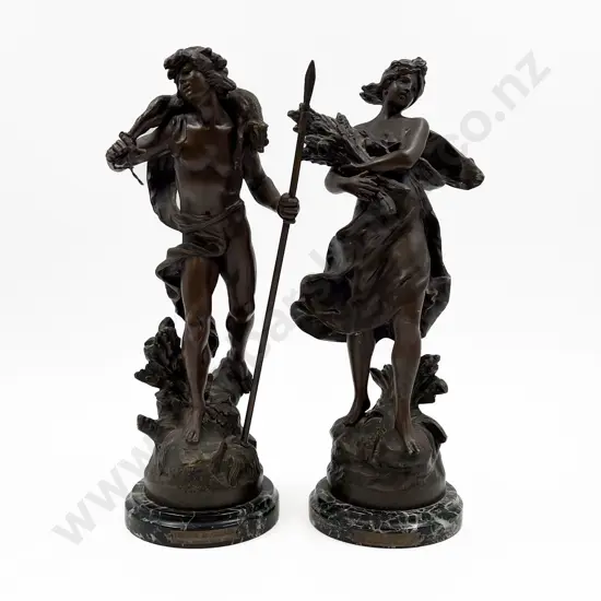 Two Bronze Figures