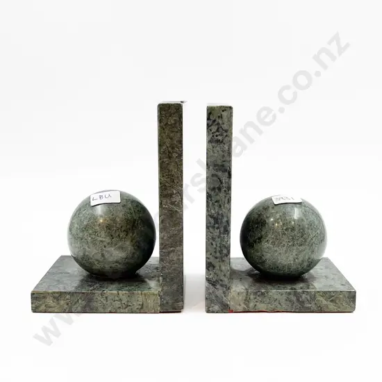 Pair of Greenstone Bookends