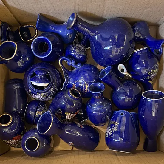 Box of Assorted China and Vases etc