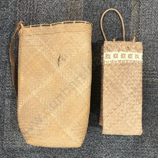 Two Finely Woven Bags