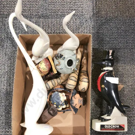 Box of Assorted Animal Ornaments