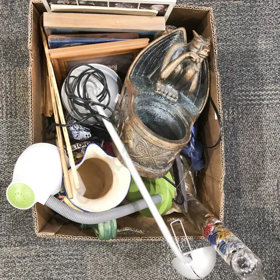 Box of Assorted Decorative Homewares