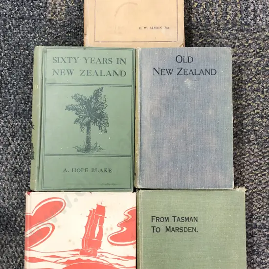 Five Vintage Books on New Zealand