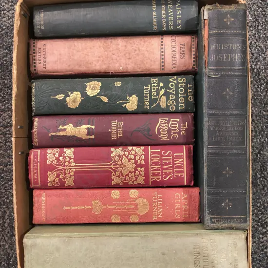 Eight Various Vintage Books