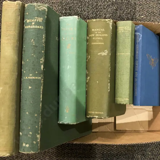Six Vintage Books on New Zealand Flora and Fauna