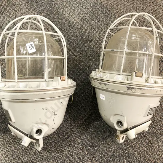 Two Maritime Bulkhead Lights