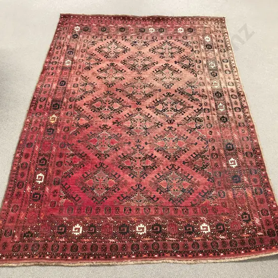 Persian Floor Rug on Faded Ground