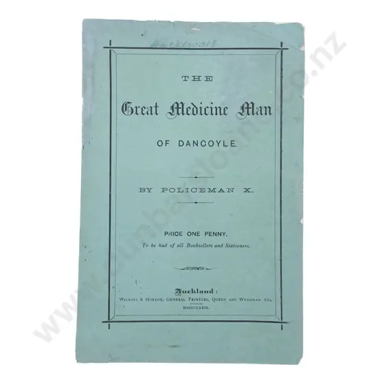 Policeman X - The Great Medicine Man of Dancoyle