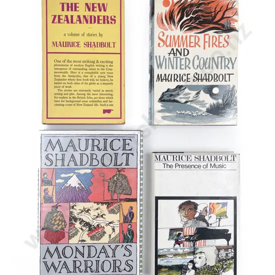 Four Titles by Shadbolt Maurice All With Presentation Inscriptions to Various Recipients