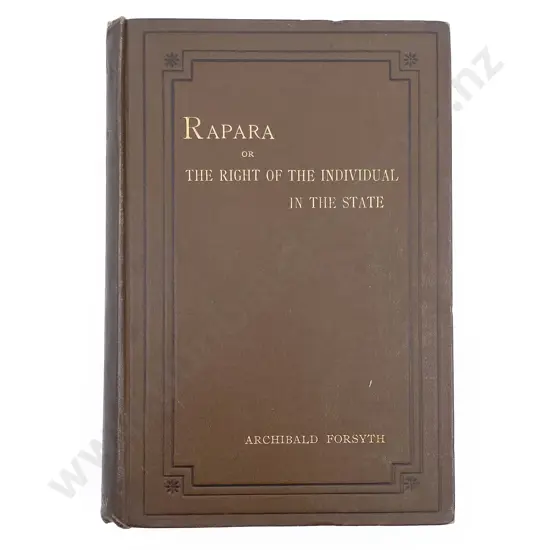 Forsyth Archibald - Rapara; or the Rights of the Individual in the State