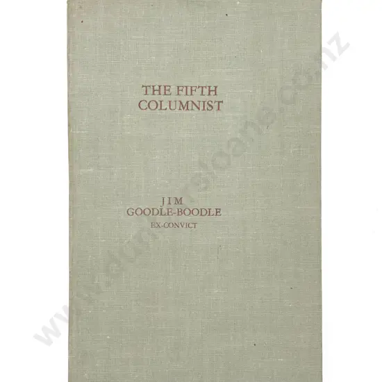 De Montalk Count Geoffrey Wladyslaw Vaile Potocki - The Fifth Columnist A Short Story by Jim Goodleboodle