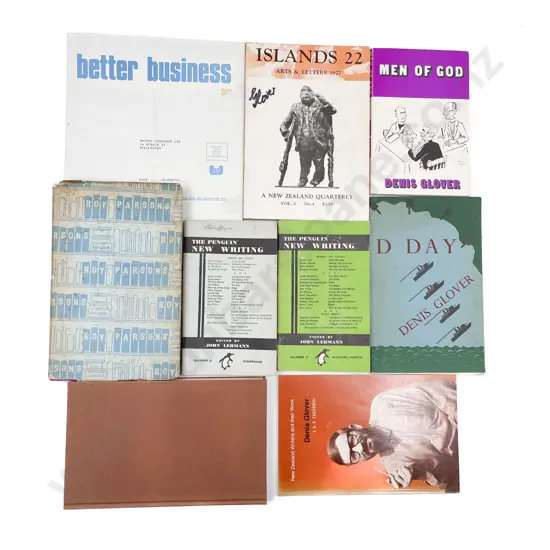 Nine Various Printed Works Pertaining to Glover