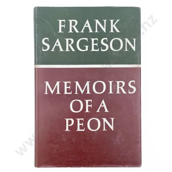 Sargeson Frank - Memoirs of a Peon