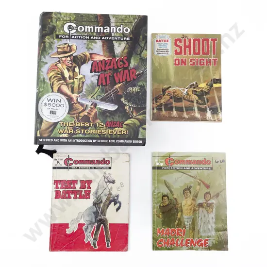 Three Commando Comics With Other