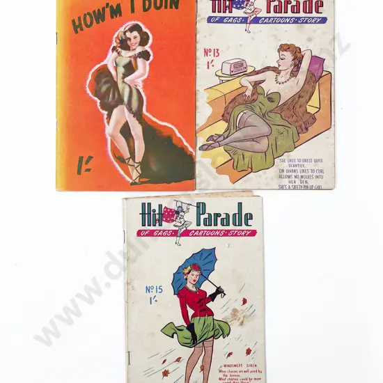 N.Z. Short Story "How'm I Doin'" with Two "Hit Parade" Cartoons