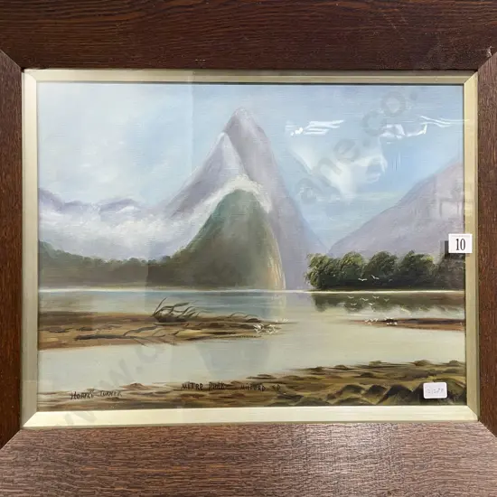H. Turner - Mitre Peak Milford Sound - Oil