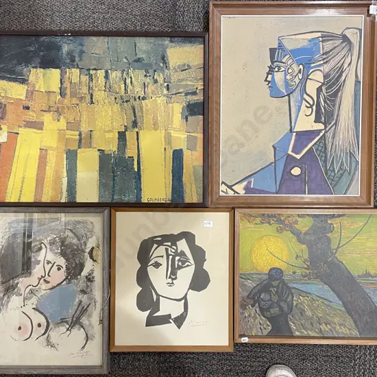 Five Assorted Classical Prints